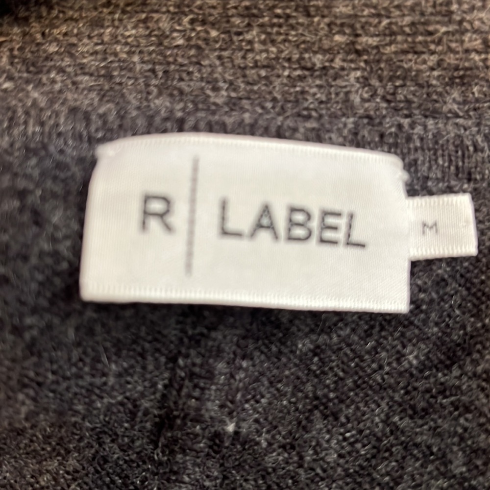 R Label Wool And Cashmere Open Front Cardigan Siz… - image 4